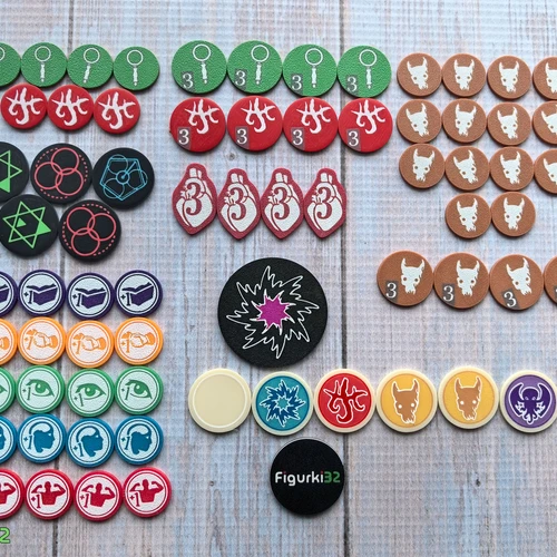 Пластиковые жетоны Ужас Аркхэма - Дополнения